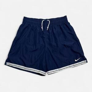 Vintage 90s Nike Navy Nylon Shorts White Stripe Men’s XL